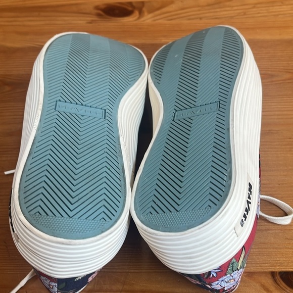 BEAVEES SHOES,  Monterey Sneakers Flower  Patchwork Poplin Twill Women’s 9.5 - Picture 10 of 11